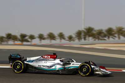 George Russell im Mercedes