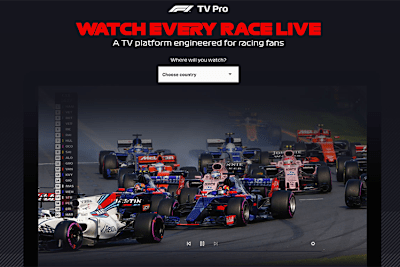 So wirbt die Formel 1 für den Live-Stream