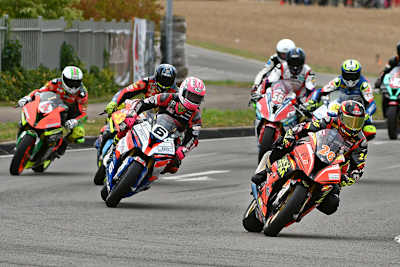 Frohburger Dreieck 2018: Nach dem Start der IRRC-Superbike-Piloten