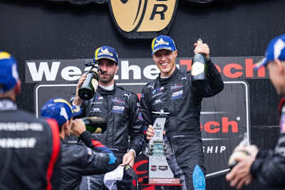 Philipp Eng (li.) und Jesse Krohn auf dem Podium