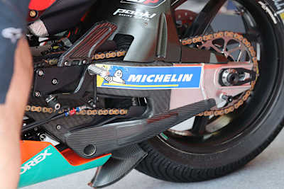 Die Karbonschwinge bei Pol Espargaró