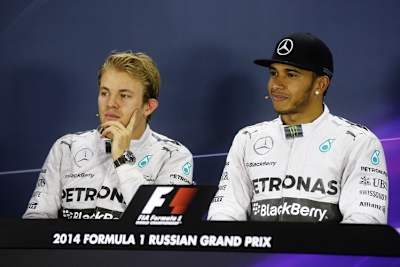 Nico Rosberg und Lewis Hamilton