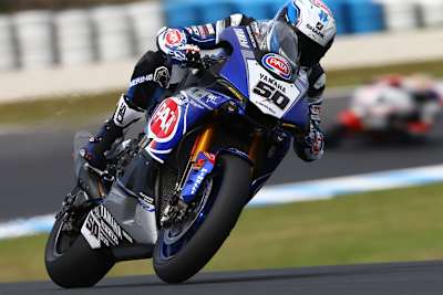 Schnellster am Freitag: Yamaha-Werksfahrer Sylvain Guintoli