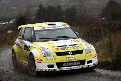 Burkart erzielte in Irland seinen ersten JWRC-Sieg.