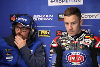 Die Gesichter von Andrew Pitt (li.) und Johnny Rea sprechen Bände