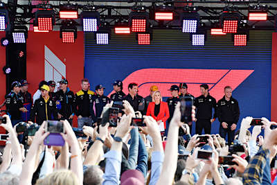 Die Fahrer wurden in Melbourne wie Könige empfangen