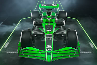 Der neue von Sauber gebaute Formel-1-Rennwagen