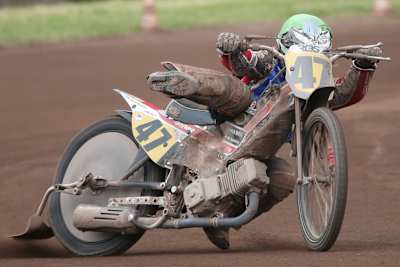 Im Finale des Herxheim-GP fuhr Erik Riss auf Rang 3