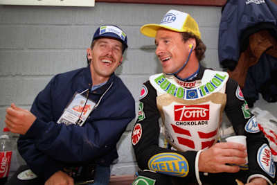 Hans Nielsen (re.) mit Erik Gundersen