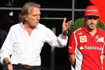 Luca Montezemolo und Fernando Alonso in Monza 2012
