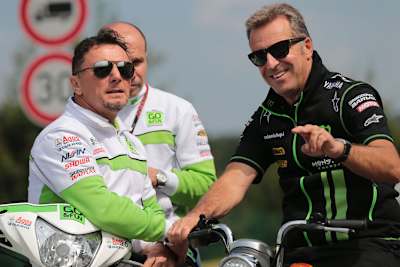 Die Teambesitzer Fausto Gresini und Hervé Poncharal