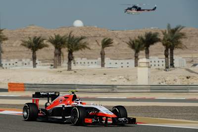 Max Chilton im Marussia in Arabien – leider nur in Bahrain