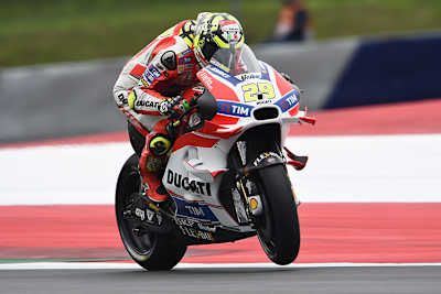 Ducati-Pilot Andrea Iannone legte im FP3 die Bestzeit vor