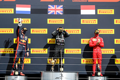 Sie sind für die Teamchefs die Besten: Lewis Hamilton, Max Verstappen und Charles Leclerc