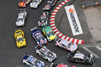 Satte Action auf dem Norisring