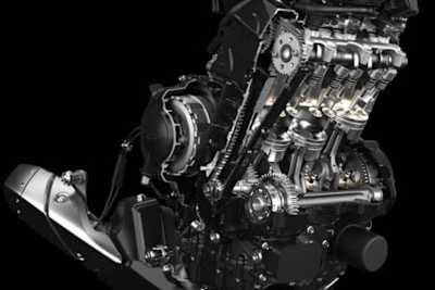 Das ist der Serien-Motor der Triumph Daytona 675