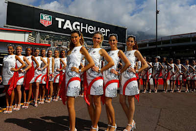 Wie mögen Sie es? Grid-Girls in Monaco ...