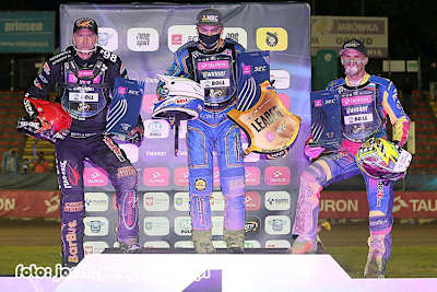 Die Top-3 von Gnesen: Timo Lahti, Robert Lambert und Grigorij Laguta (v.l.)