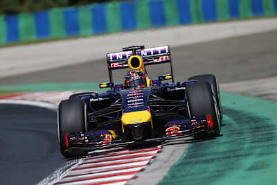 Sebastian Vettel auf dem Weg zur drittschnellsten Zeit