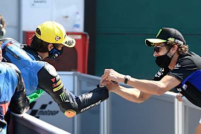 Luca Marini: Nach dem Misano-Sieg am Sonntag gratulierte Valentino