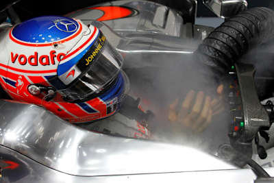 Button übt schon mal das Cool-Bleiben.