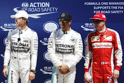 Die schnellsten Drei in Montreal: so richtig happy sieht eigentlich nur Hamilton aus