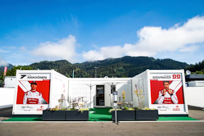 Der Sauber-Arbeitsbereich am Red Bull Ring