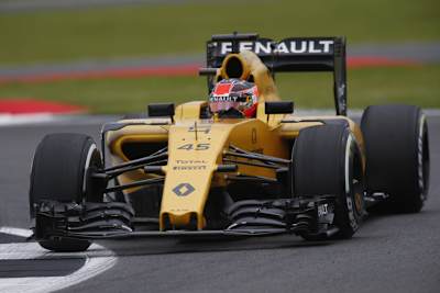 Esteban Ocon in Silverstone