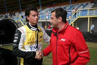 Luca Ludwig mit Teamchef Christian Abt