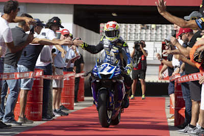 Polesetter Domi Aegerter