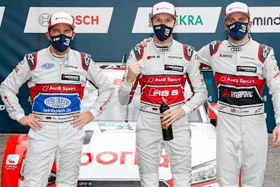 Mike Rockenfeller, René Rast und Jamie Green 