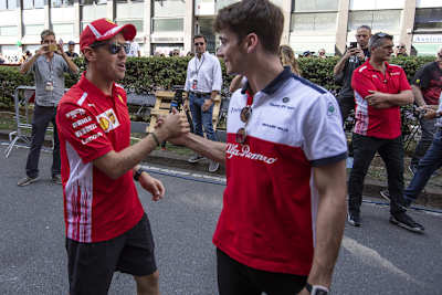 Teamwork gefragt: Sebastian Vettel und Charles Leclerc