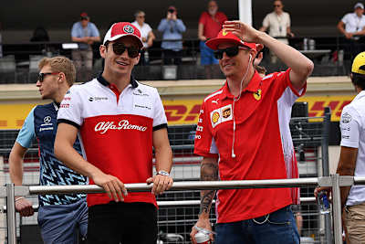 Charles Leclerc und Kimi Räikkönen