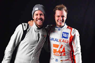 Sebastian Vettel und Mick Schumacher