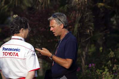Christian Danner im Gespräch mit Frank Dernie von Toyota