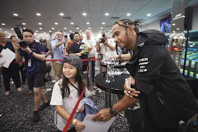 Lewis Hamilton in Singapur