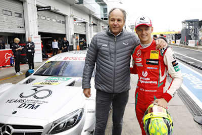 Gerhard Berger mit Mick Schumacher