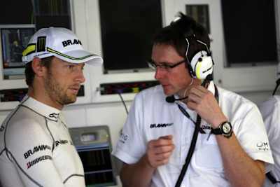 Jenson Button wartet auf das Urteil