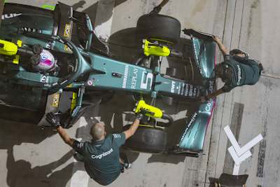 Sebastian Vettel im Aston Martin