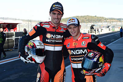 Nun Teamkollegen: Loris Baz und Stefan Bradl