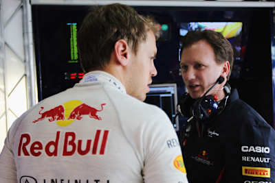 Sebastian Vettel und Christian Horner