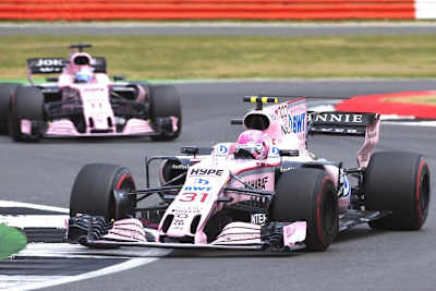Esteban Ocon vor Sergio Pérez