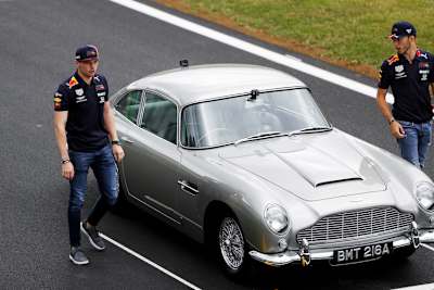 Max Verstappen in Silverstone