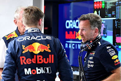 Max Verstappen und Christian Horner