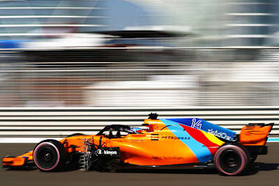 Fernando Alonso in Abu Dhabi