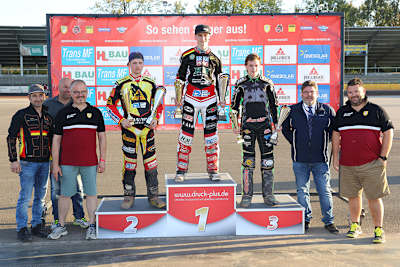 Die deutschen Top-3: Lukas Fienhage, Michael Härtel und Dominik Möser (v.l.)