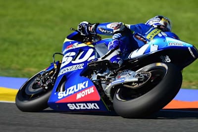 Maverick Viñales auf der Suzuki GSX-RR beim Valencia-Test im November