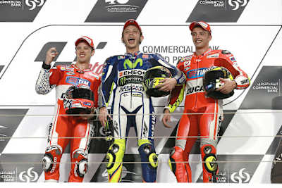 Katar: Andrea Dovizioso, Valentino Rossi und Andrea Iannone