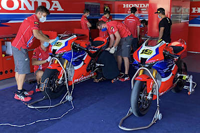 Honda hatte nicht alle neuen Teile zur Verfügung