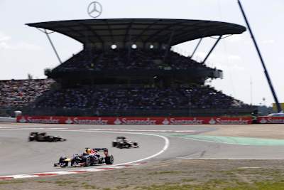 Formel-1-Action auf dem Nürburgring 2013